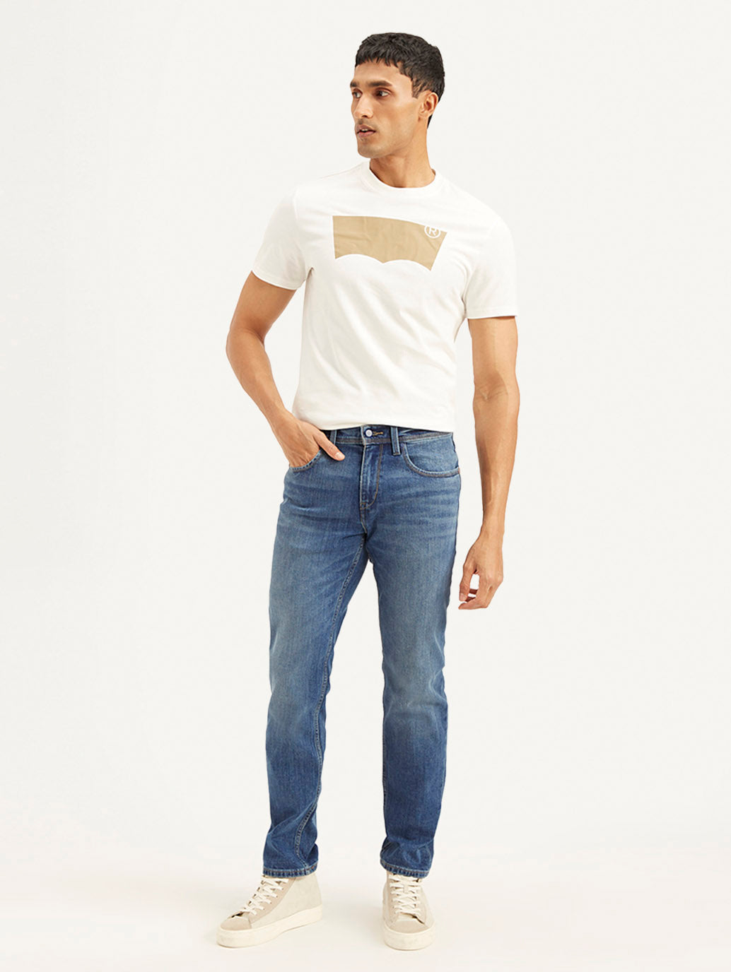 Men's 511 Blue Slim Fit Mid Rise Jeans