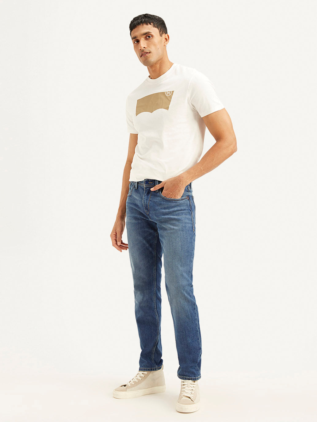 Men's 511 Blue Slim Fit Mid Rise Jeans