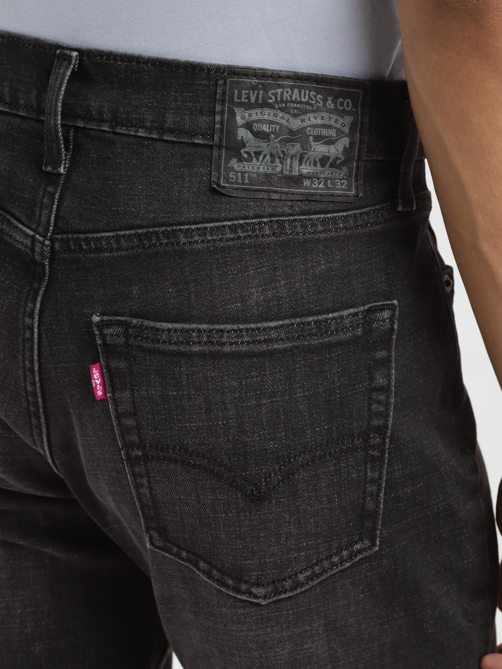 Men's 511 Grey Slim Fit Mid Rise Jeans