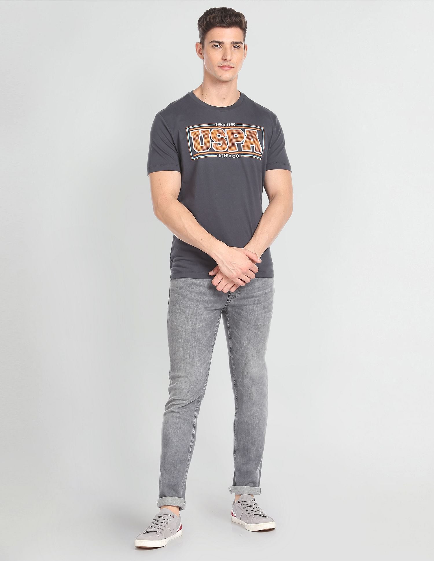 U.S. Polo Assn. Denim Co. Crew Neck Cotton T-Shirt