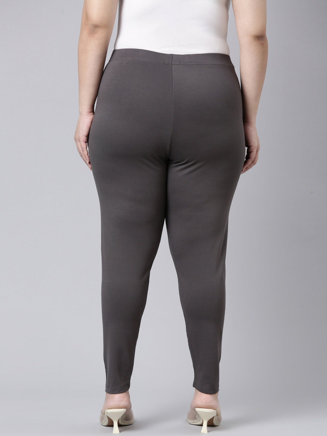 Silver Grey Ponte Smart Fit Leggings