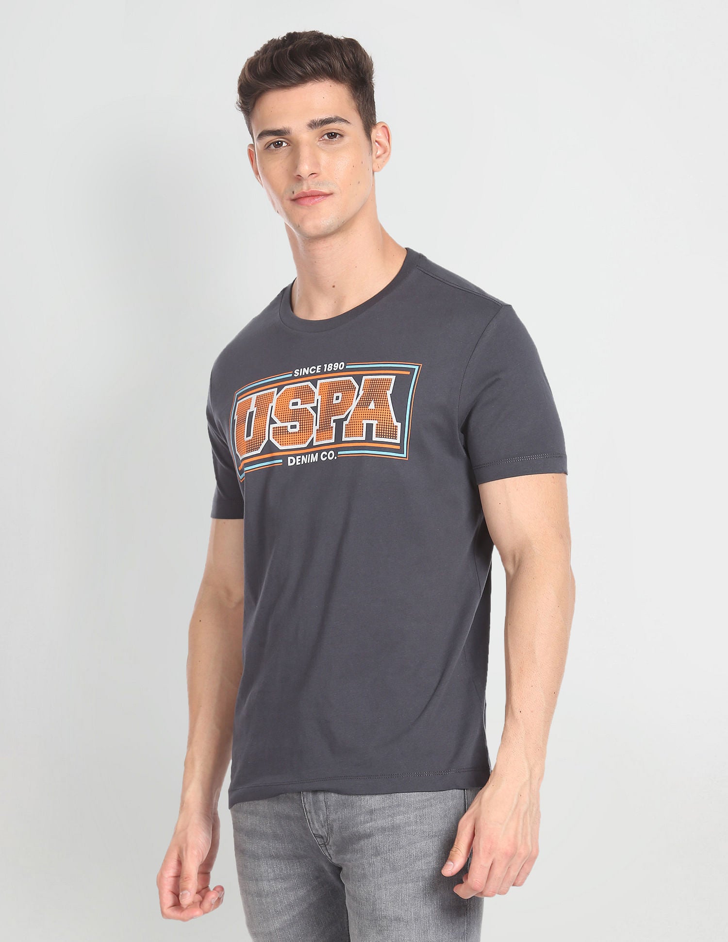 U.S. Polo Assn. Denim Co. Crew Neck Cotton T-Shirt