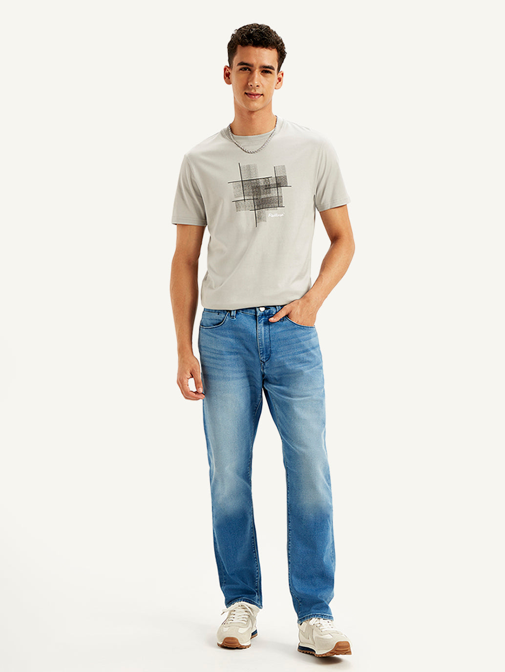 Men's 511 Blue Slim Fit Mid Rise Jeans