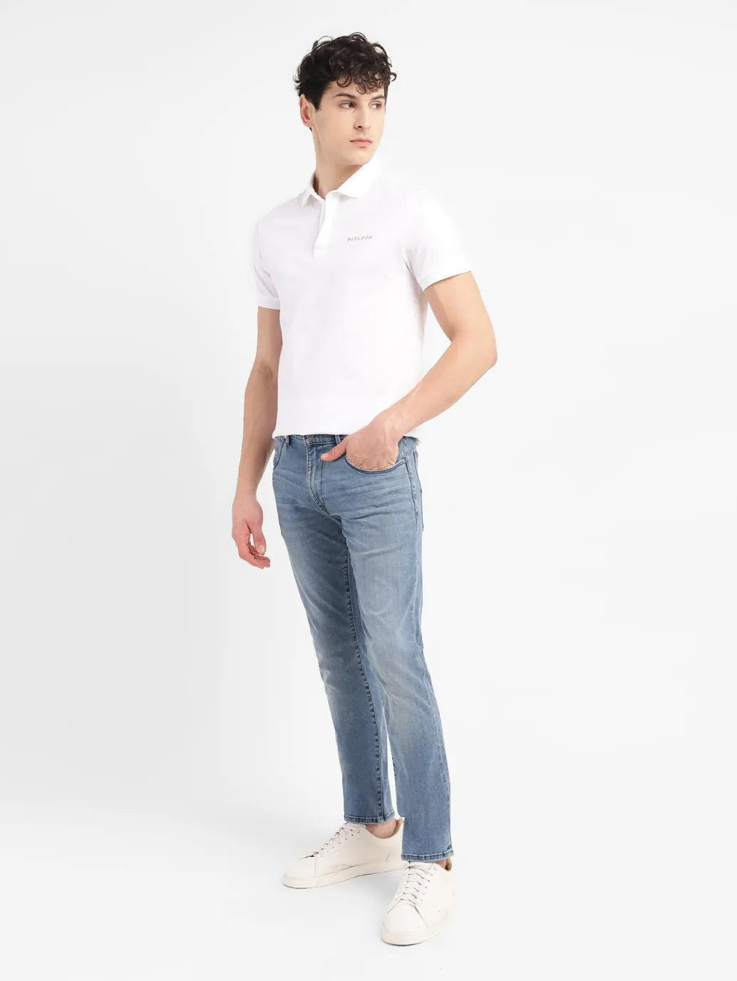 Men's 65504 Light Indigo Skinny Fit Mid Rise Jeans