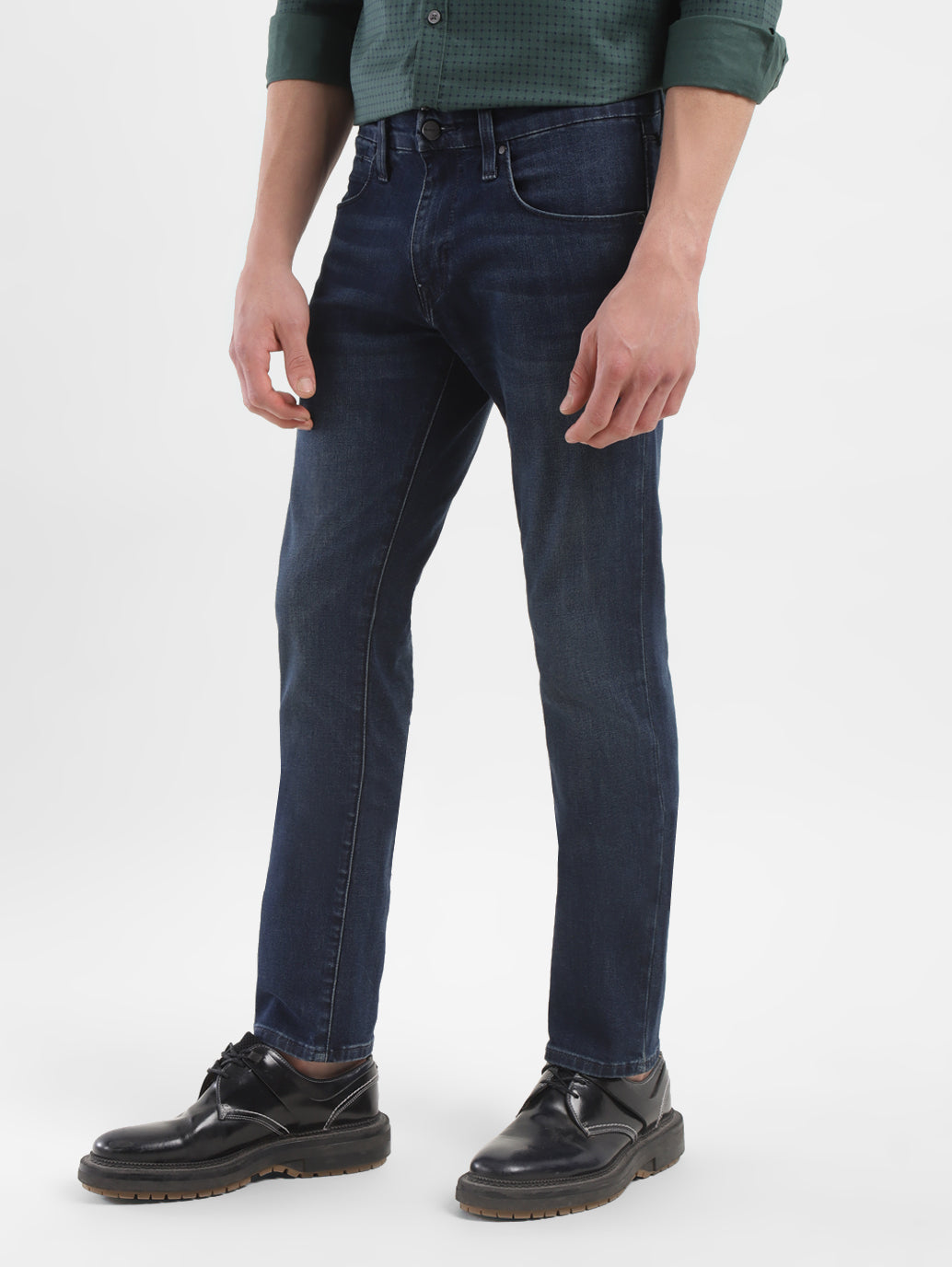 Men's 65504 Blue Skinny Fit Mid Rise Jeans